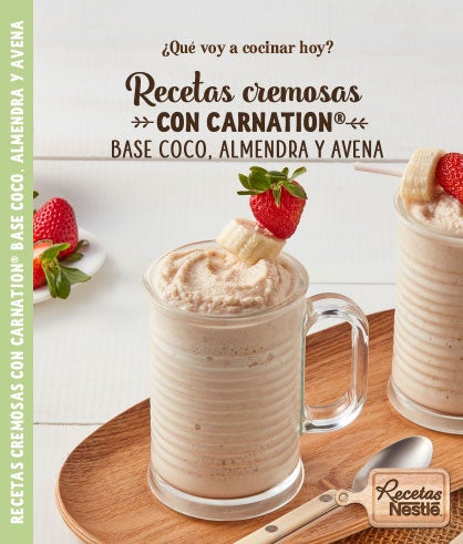 recetas cremosas con carnation coco almendra avena