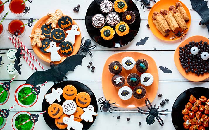 Variedad de comidas para Halloween. Variedad de comidas para Halloween.