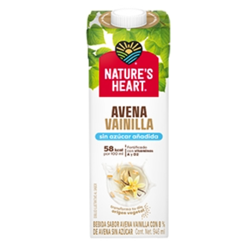 Nature's Heart® Bebida Vegetal Avena Vainilla Sin Azúcar
