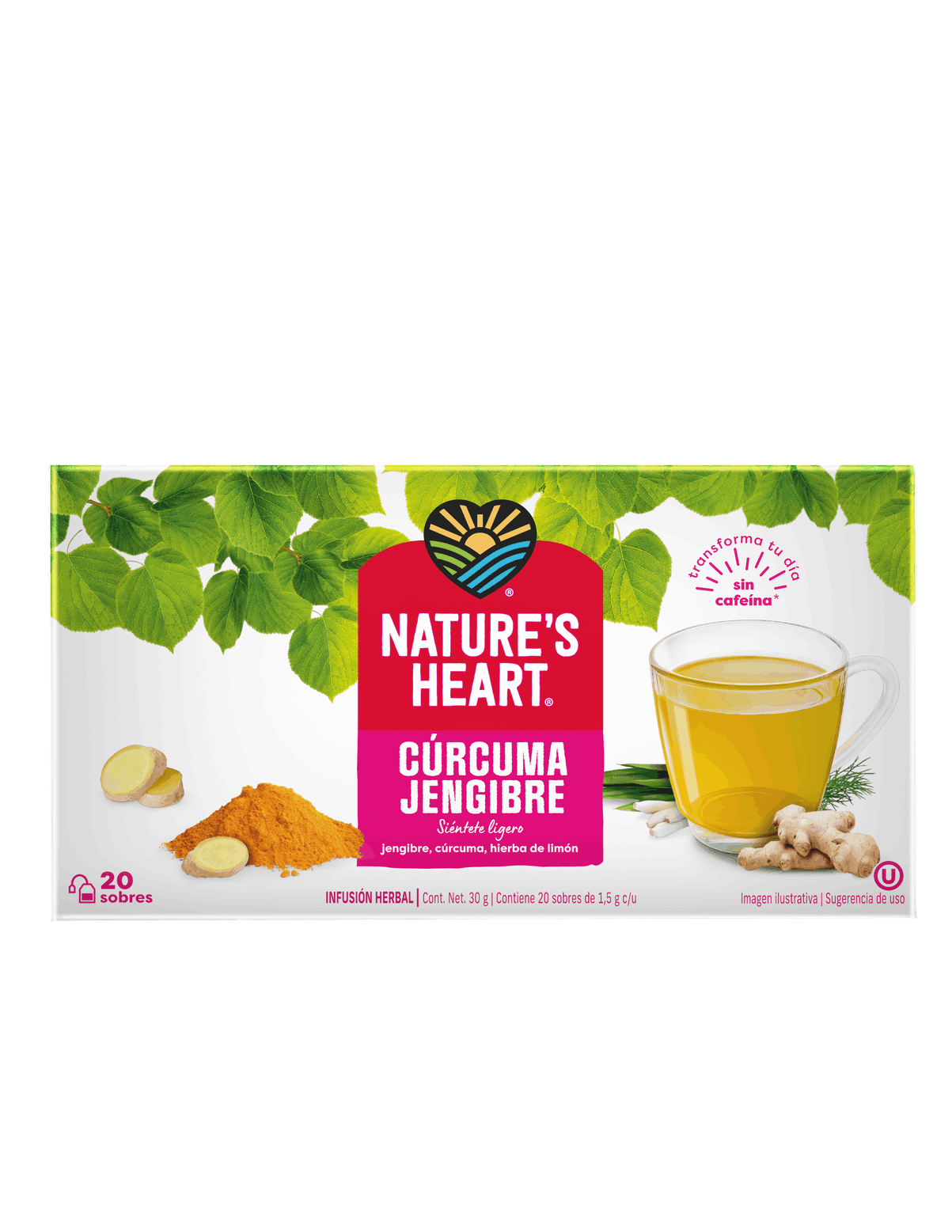 Nature's Heart® Té Cúrcuma Jengibre