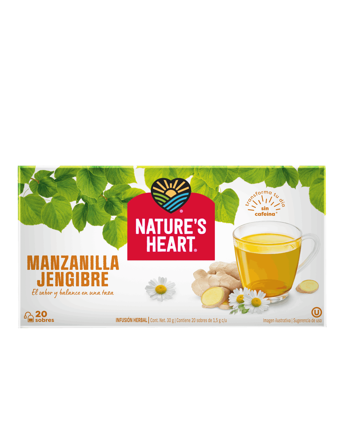 Nature's Heart® Té Manzanilla Jengibre