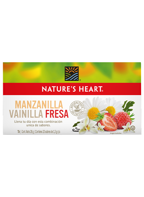 Nature's Heart® Té Manzanilla Vainilla y Fresa