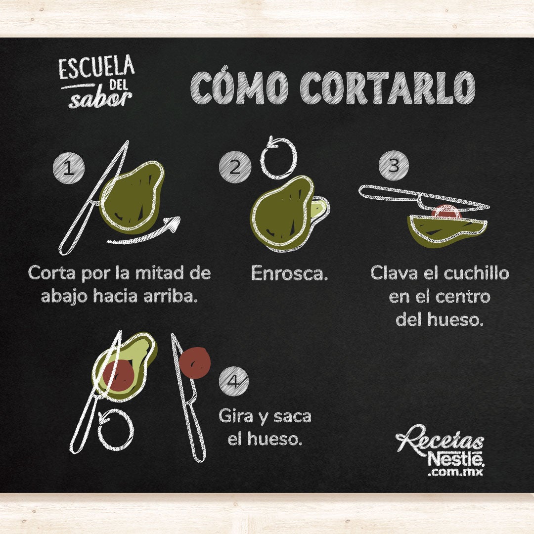 como cortar el aguacate 