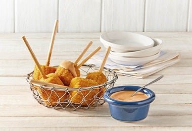 Elotes empanizados