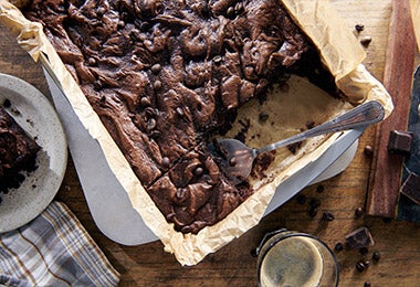  Brownie de chocolate, uno de los postres fáciles y rápidos con pocos ingredientes que se pueden preparar