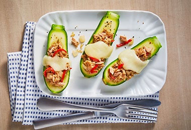 Calabacitas verdes rellenas