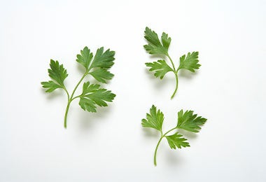 Cilantro, ingrediente clave para el sabor de los tacos de mariscos.