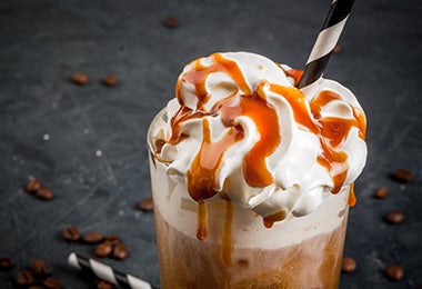 Como hacer caramelo para bebidas frías frappé