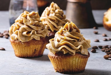 Cupcakes rellenos de café