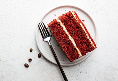 Pastel de red velvet para el Día de la Madre.