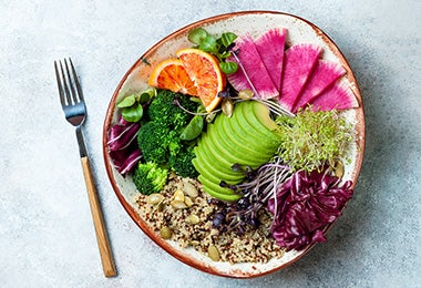 Ensalada con aguacate 