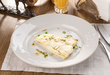 Filete de bacalao previo a desmenuzarse para hacer buñuelos de bacalao.