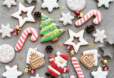 Las galletas navideñas son un muy buen ejemplo para hablar de glaseado real.