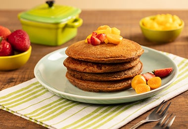 hotcakes con frutas 