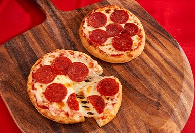Mini pizza de pepperoni, receta con pepperoni
