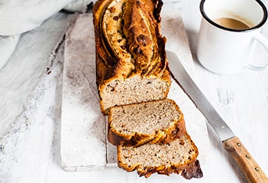 Pan cortado en rebanadas.