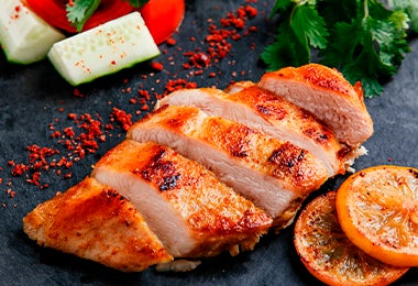 Pollo cocinado en airfryer