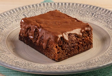 Brownie de chocolate, un clásico de los postres para el 14 de febrero. 