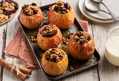 Receta de manzanas con canela al horno