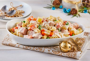 Receta de ensalada con pasta con chicharos y zanahoria