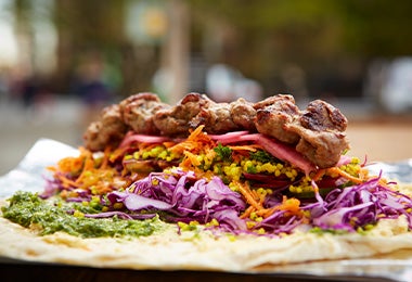 Receta rápida de wrap con cuscús