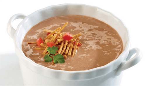 Crema de frijol ligera
