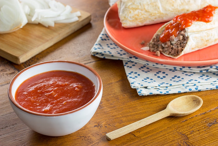 Salsa de morita y tomate para chimichangas