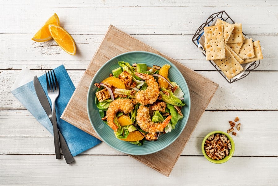 Ensalada de Camarones con Naranja