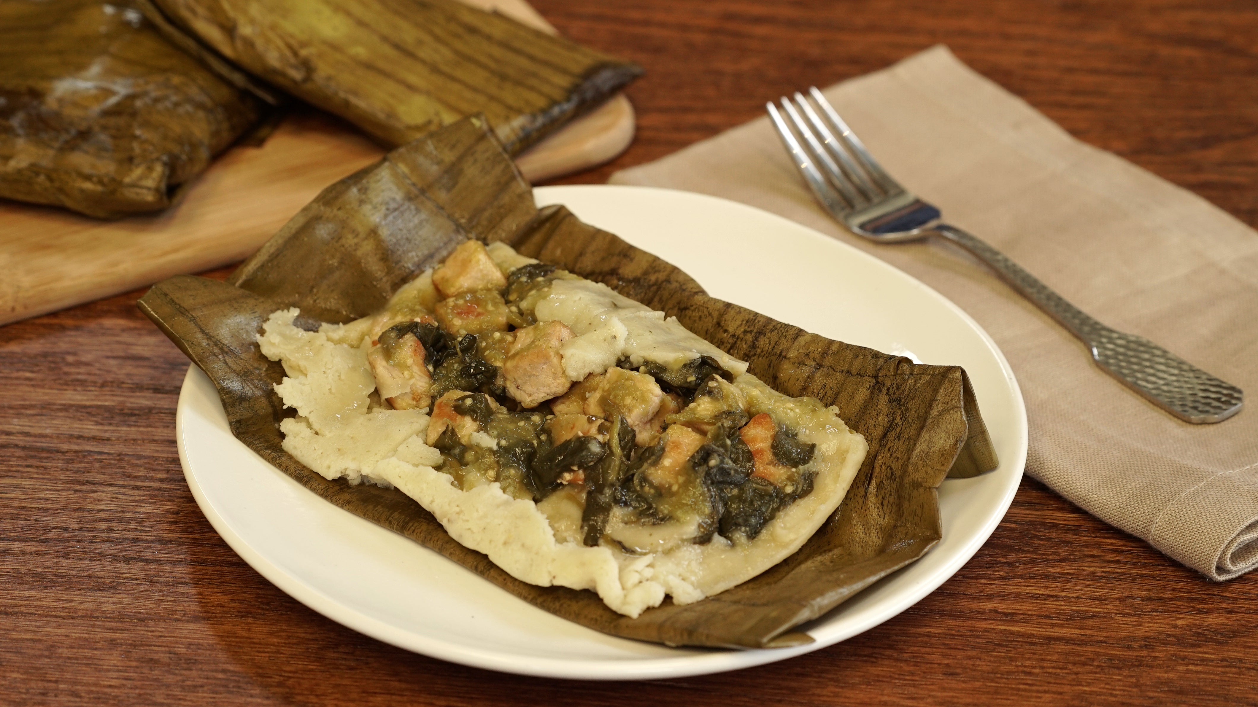 Tamal de verdolagas