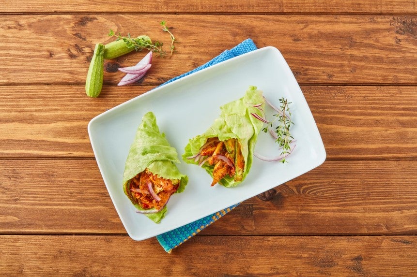 Cono de pollo y vegetales