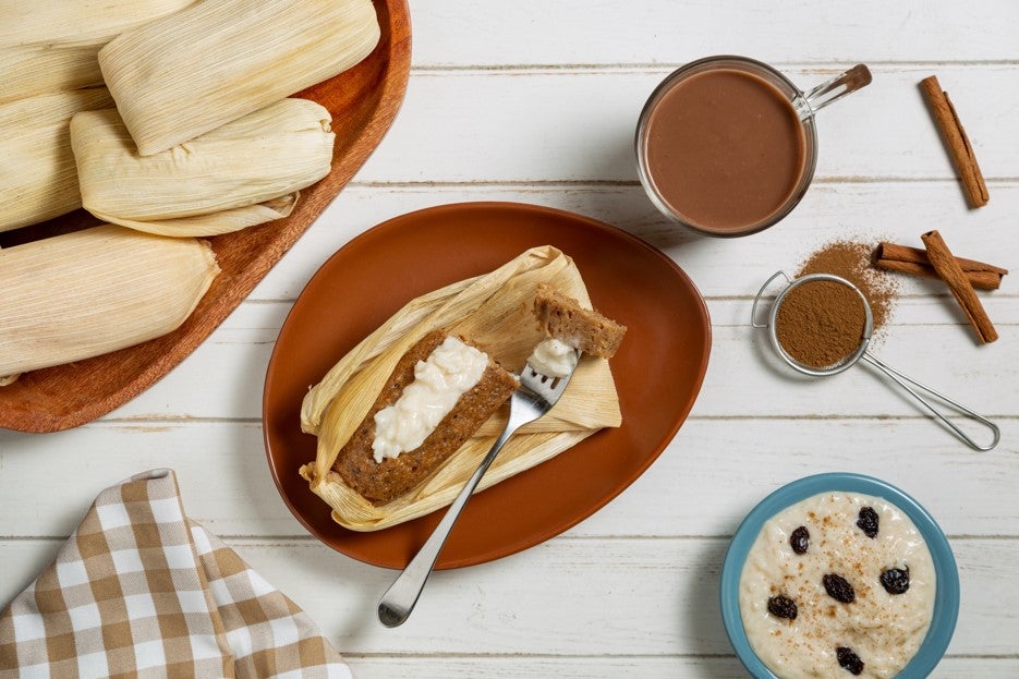 Tamales de Arroz con Leche