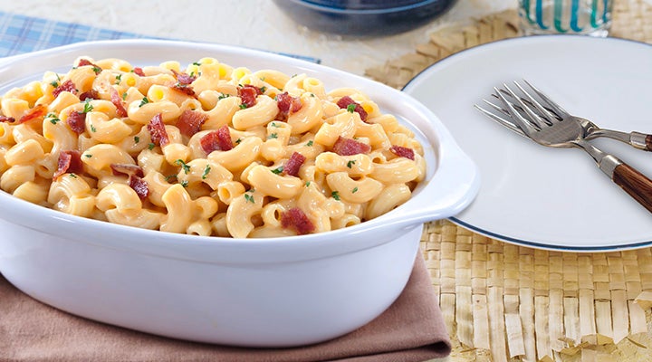 Plato principal de macarrones con queso