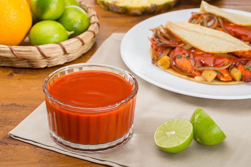 Salsa cítrica para tacos de pescado