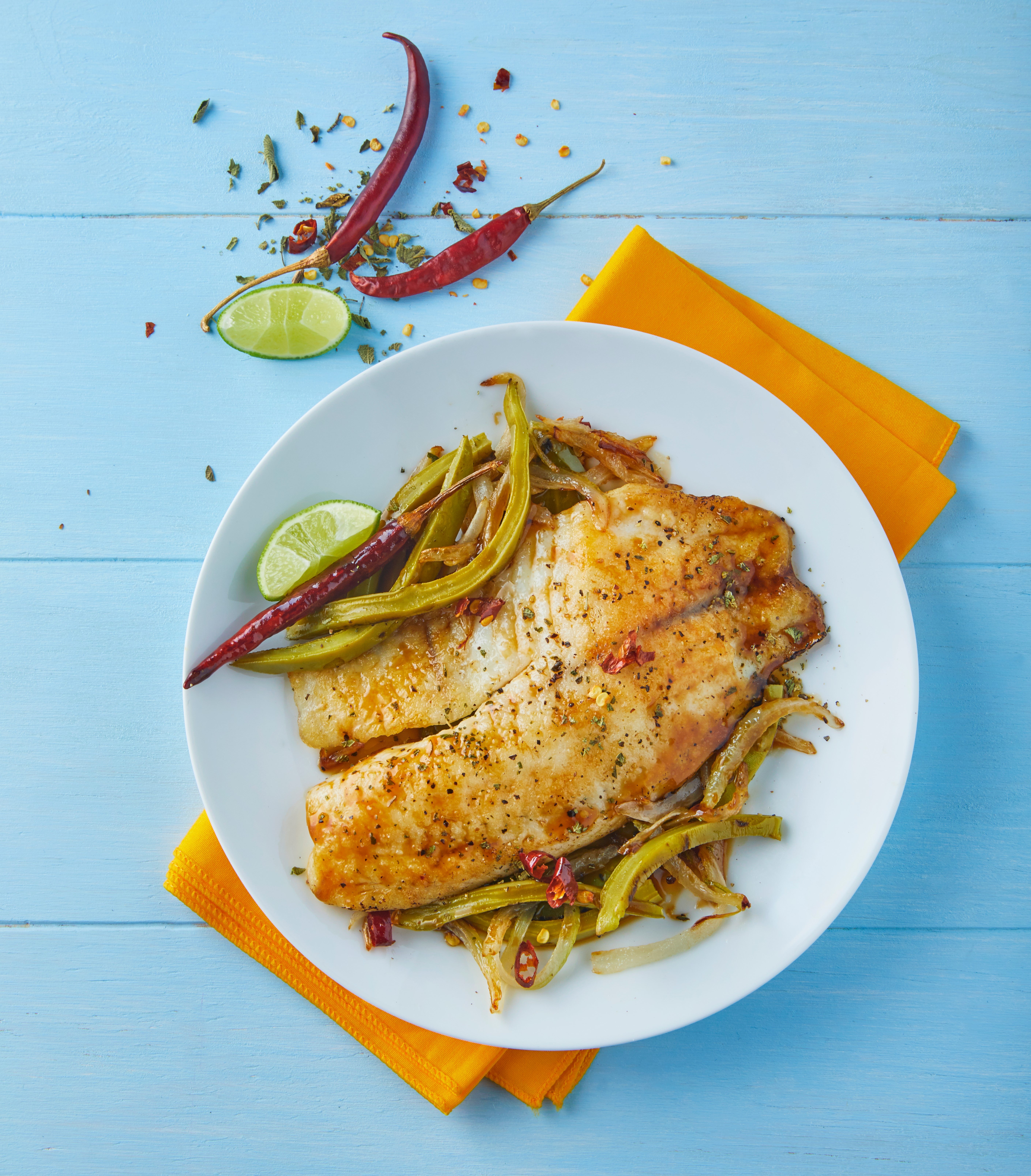 Pescado con nopales