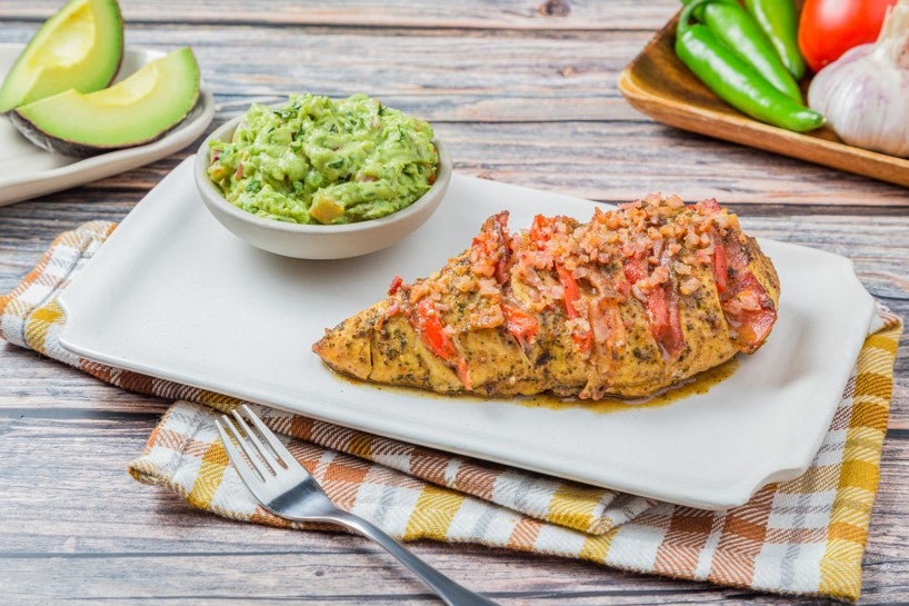 Pechuga de Pollo con Guacamole