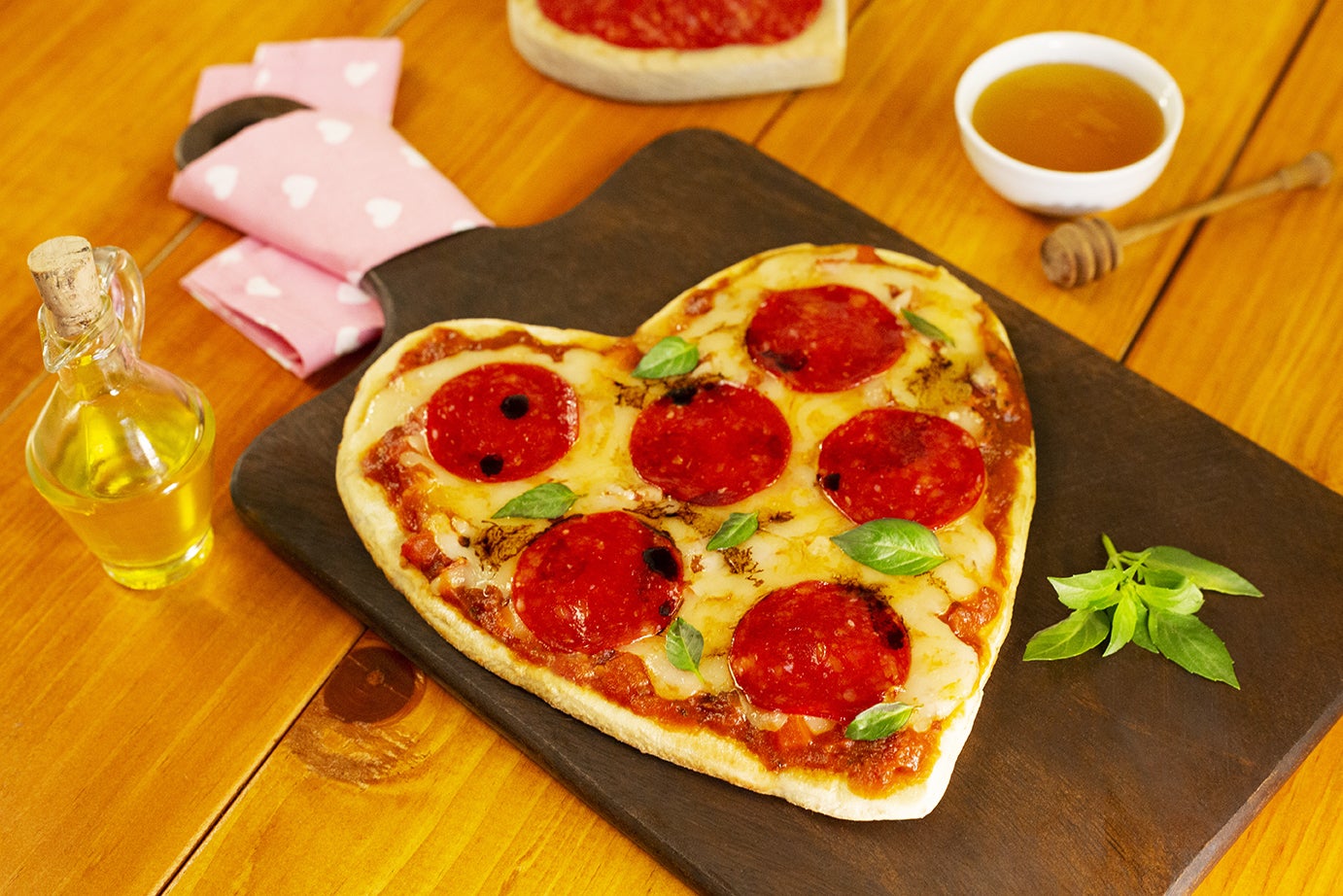 Pizza de corazón