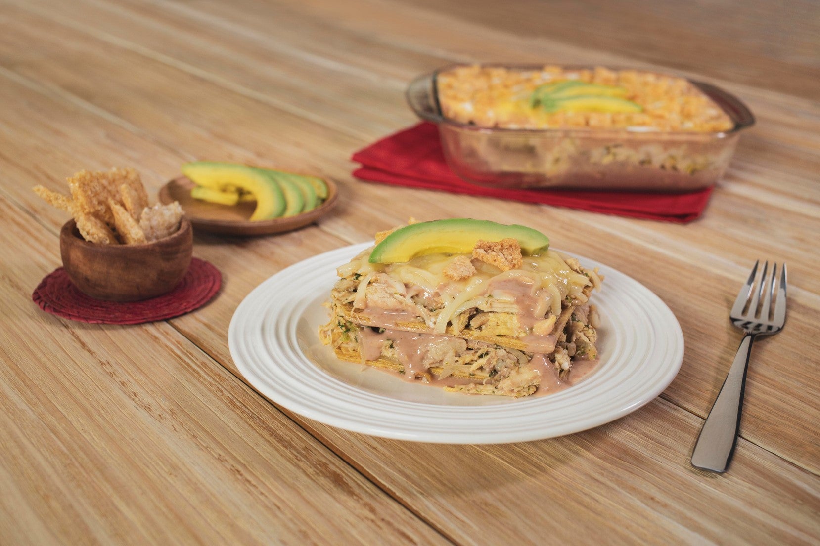 Pastel azteca de frijoles de la olla