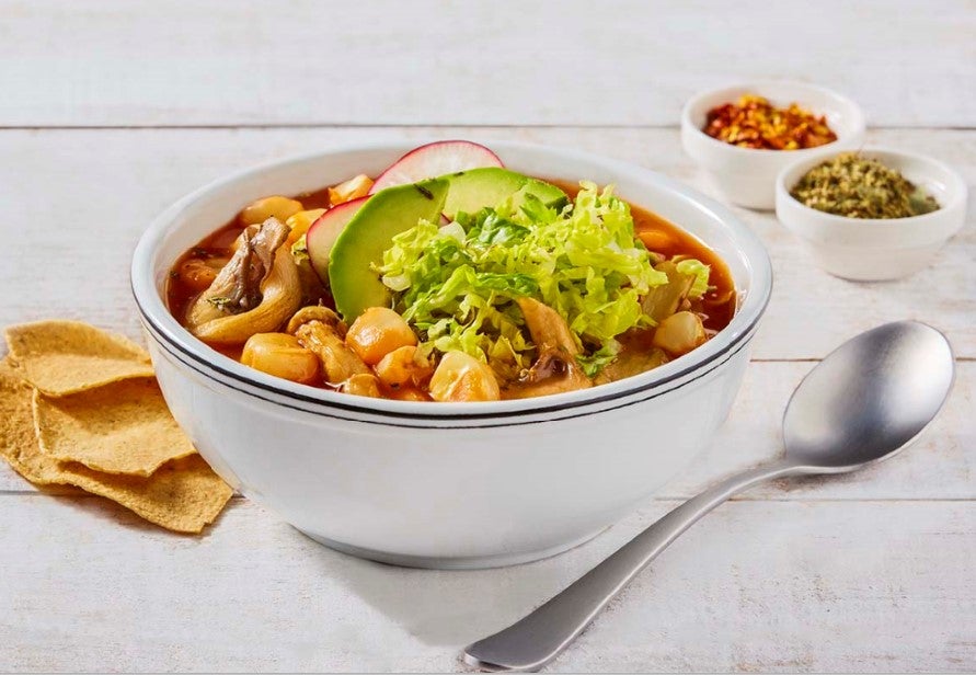 Pozole de setas y champiñones