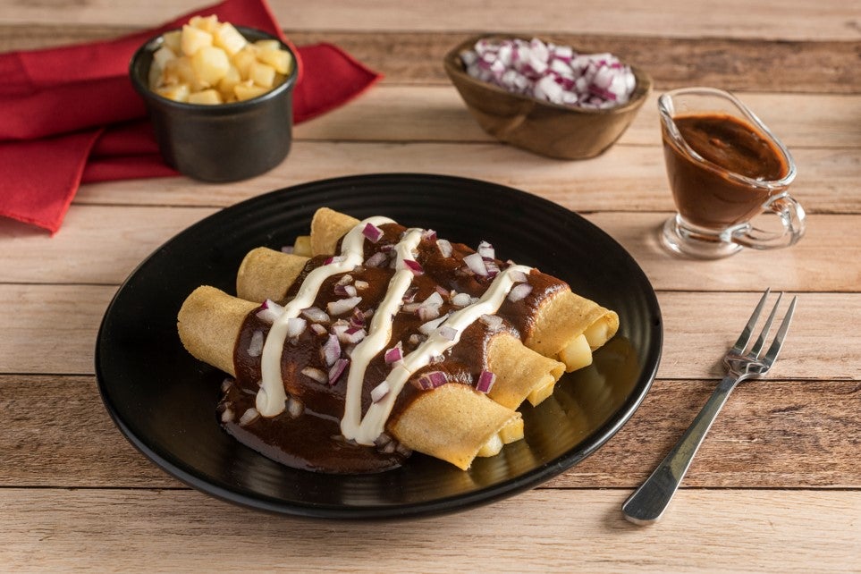 Enchiladas de Papa y Queso