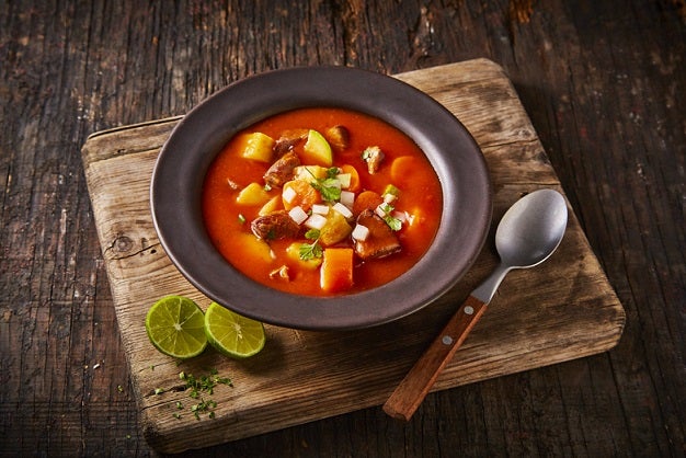 Caldo de res con verduras