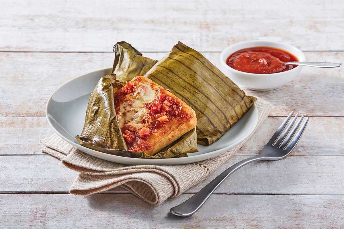 Tamales de chori queso