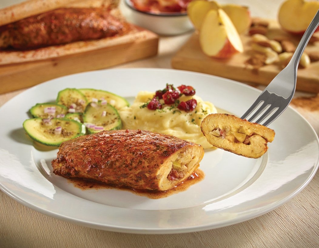 Pechuga de Pollo Rellena de Manzana y Almendras