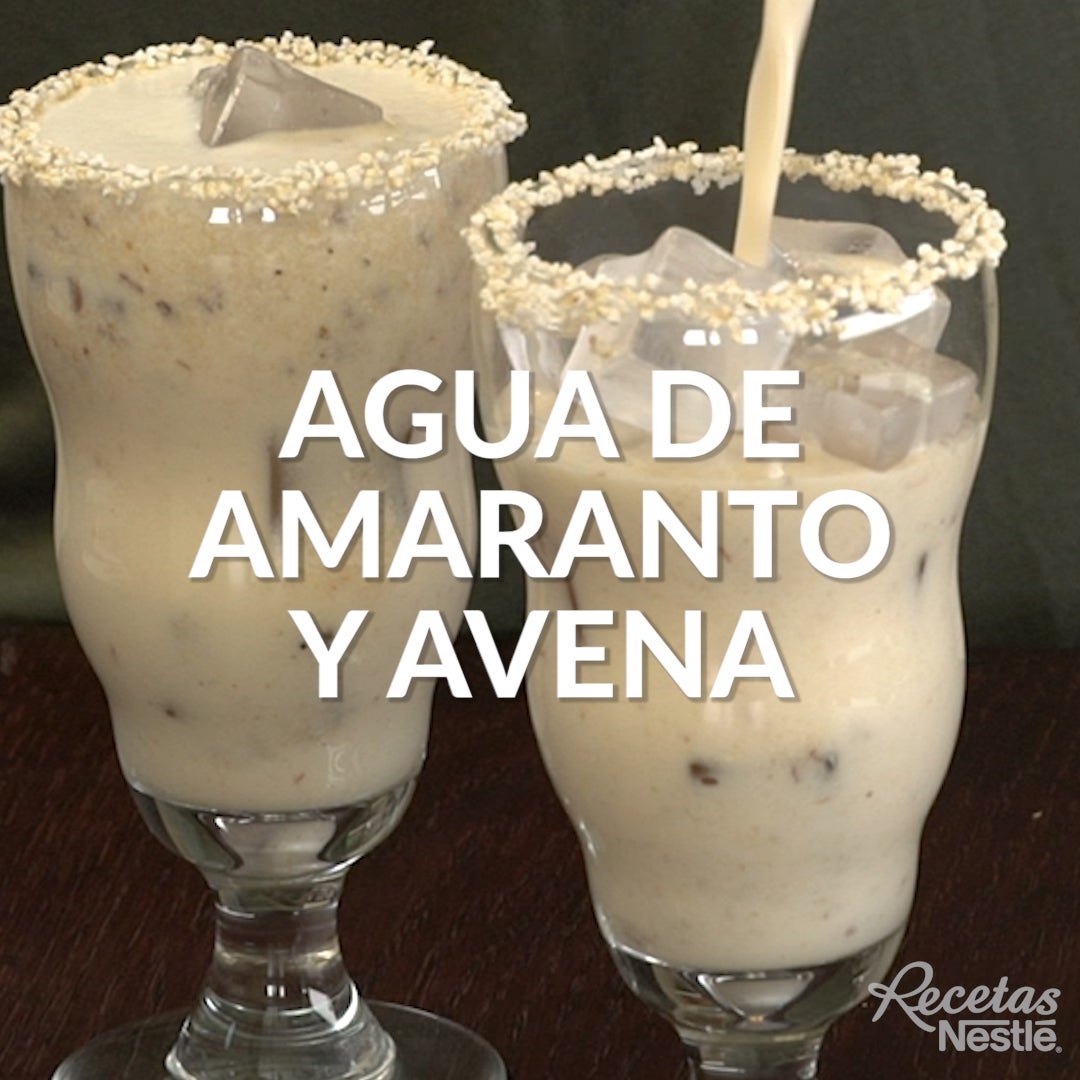 Agua de Amaranto y Avena ¡Bebida refrescante! | Recetas Nestlé Agua de Amaranto y Avena ¡Bebida refrescante! | Recetas Nestlé