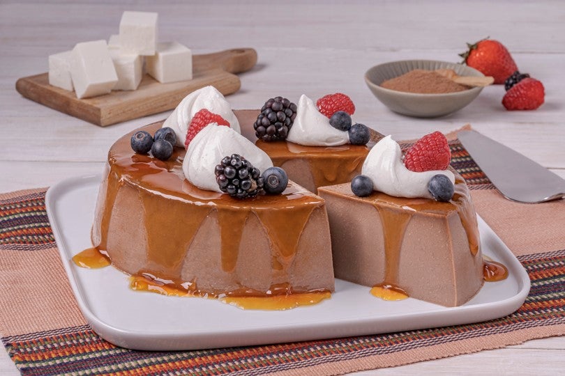Flan de Chocolate con Queso Recetas Nestlé