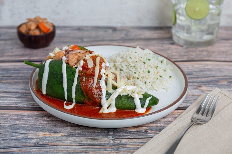 Chiles Rellenos de Mariscos