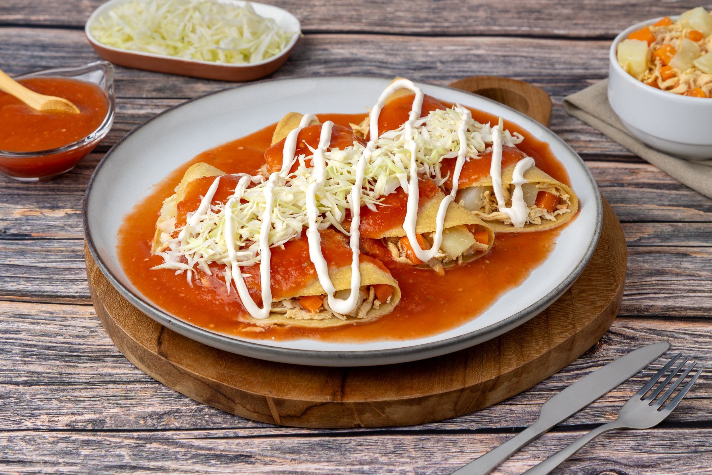 Enchiladas Rojas