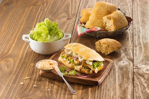 Chapata con aderezo de chipotle