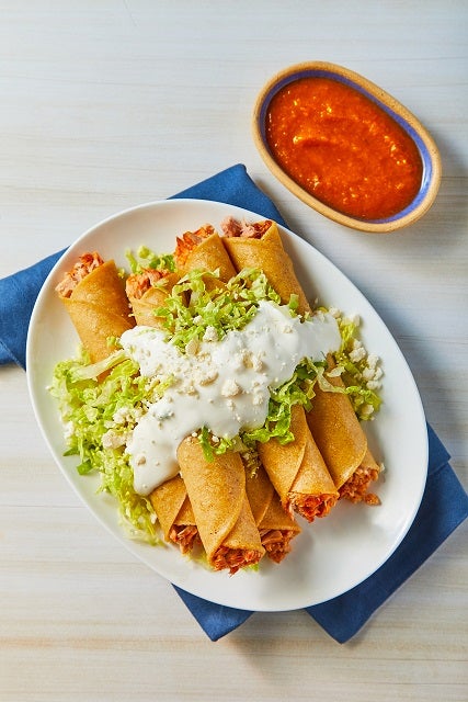 Flautas de papa con atún