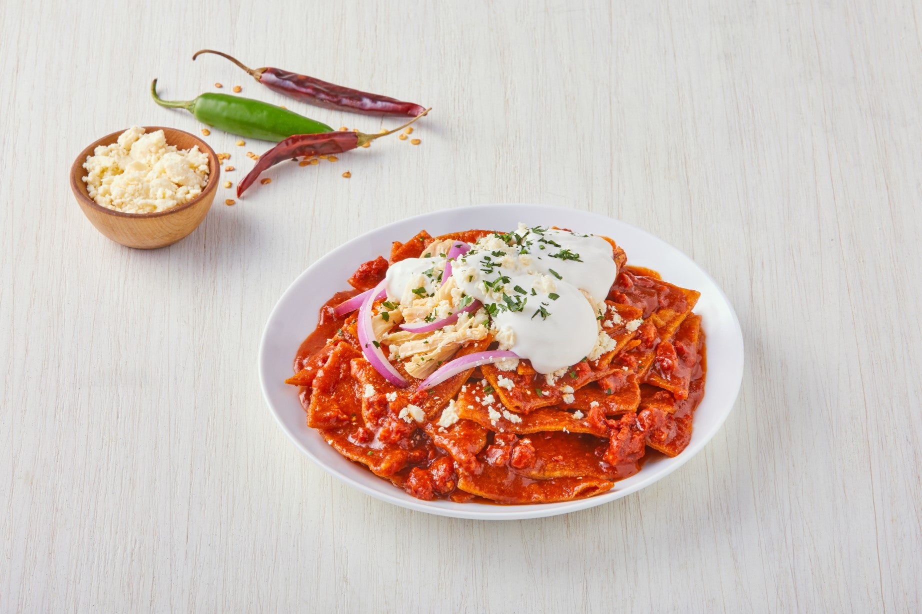 Chilaquiles con salsa de chicharrón