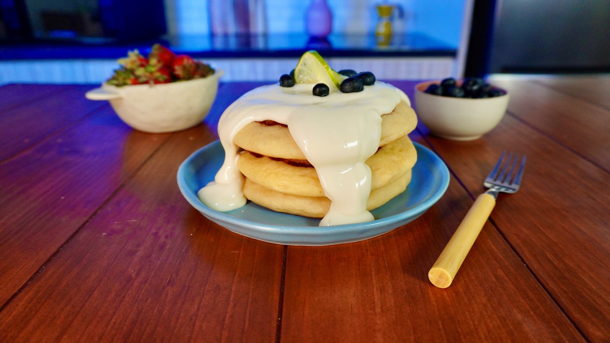 Cinnamon Roll Hot Cakes